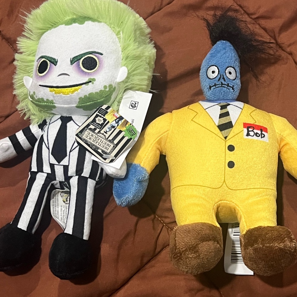 Beetlejuice and Bob Plush Dolls